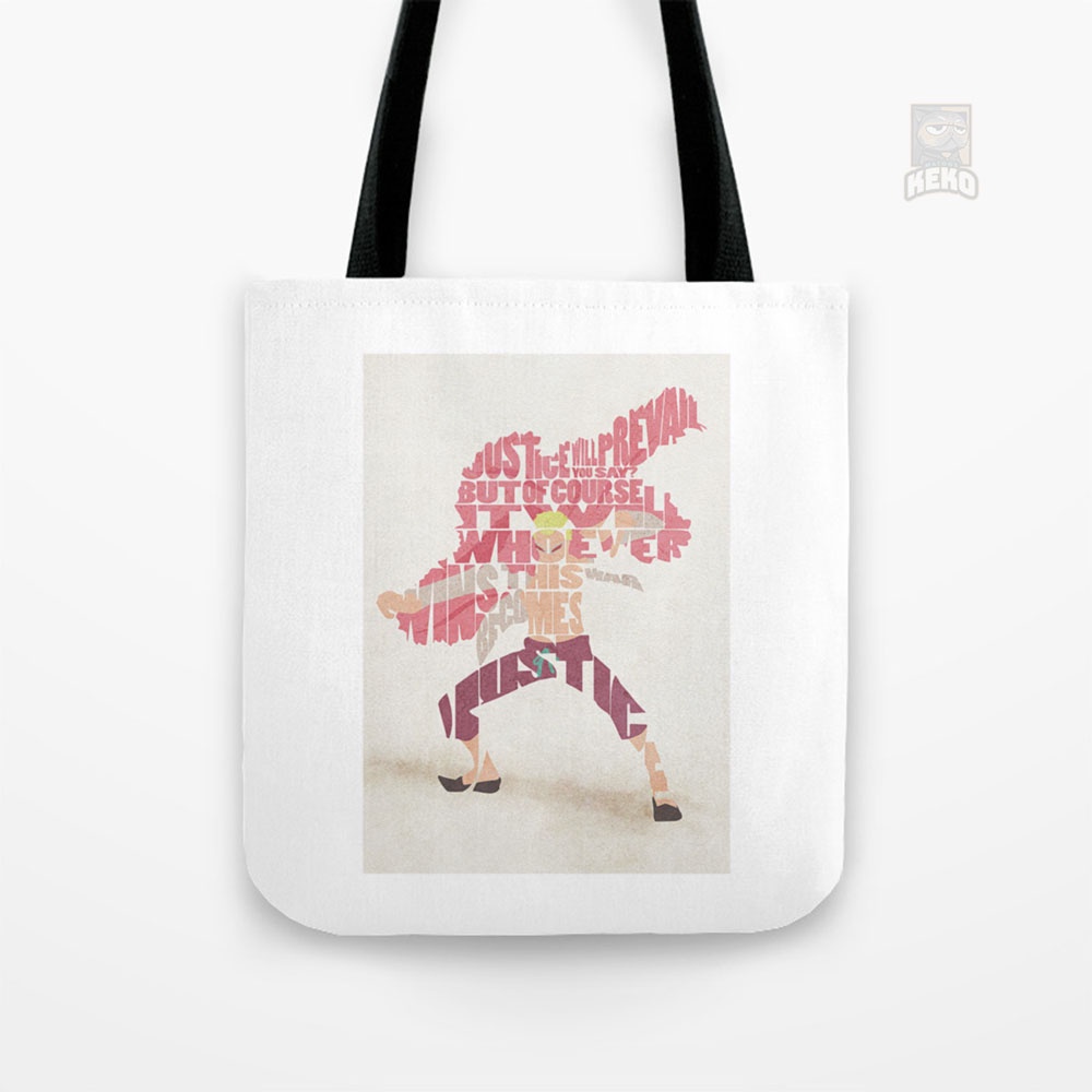 Tote Bag Kanvas Donquixote Doflamingo Typography