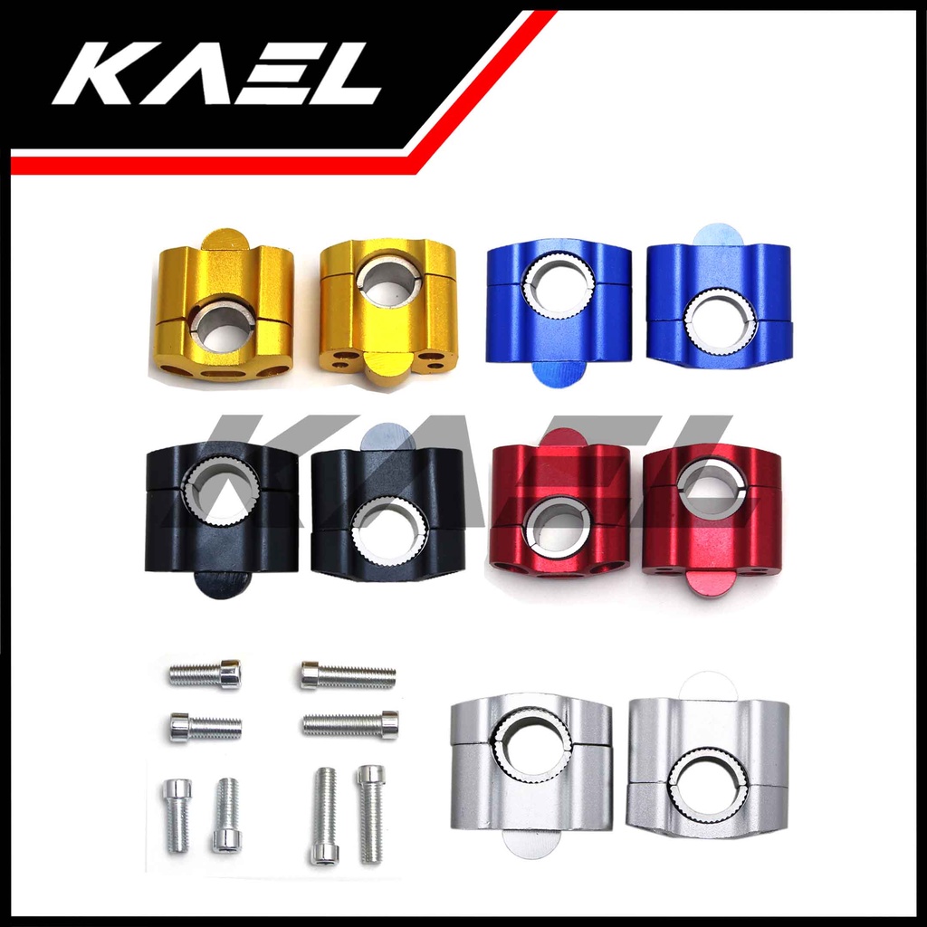 Raiser Stang CNC Universal Merah Kuning Biru Silver Gold Riser Peninggi Setang Semua Jenis Motor Beat FI Pop eSP Street &amp; Mio Sporty M3 Z S &amp; NMAX &amp; PCX &amp; Vixion Old-New &amp; Ninja  &amp; CBR &amp; Tiger &amp; Vario 110 125 150 Old-New &amp; Soul GT 115-125 &amp; X-Ride