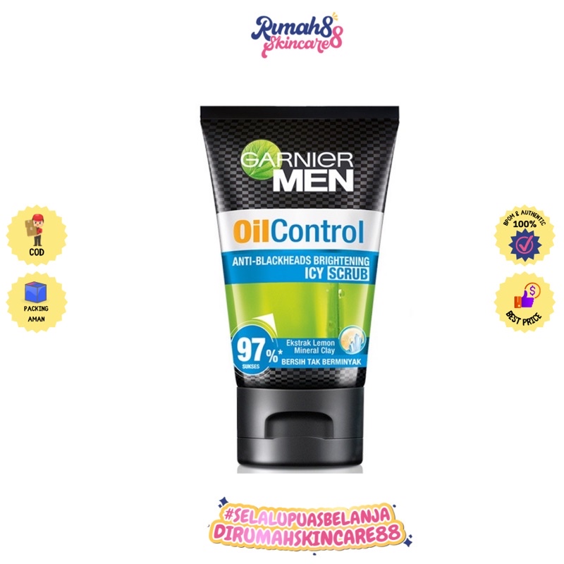 GARNIER MEN Oil Control Icy Scrub Cleanser 100ml