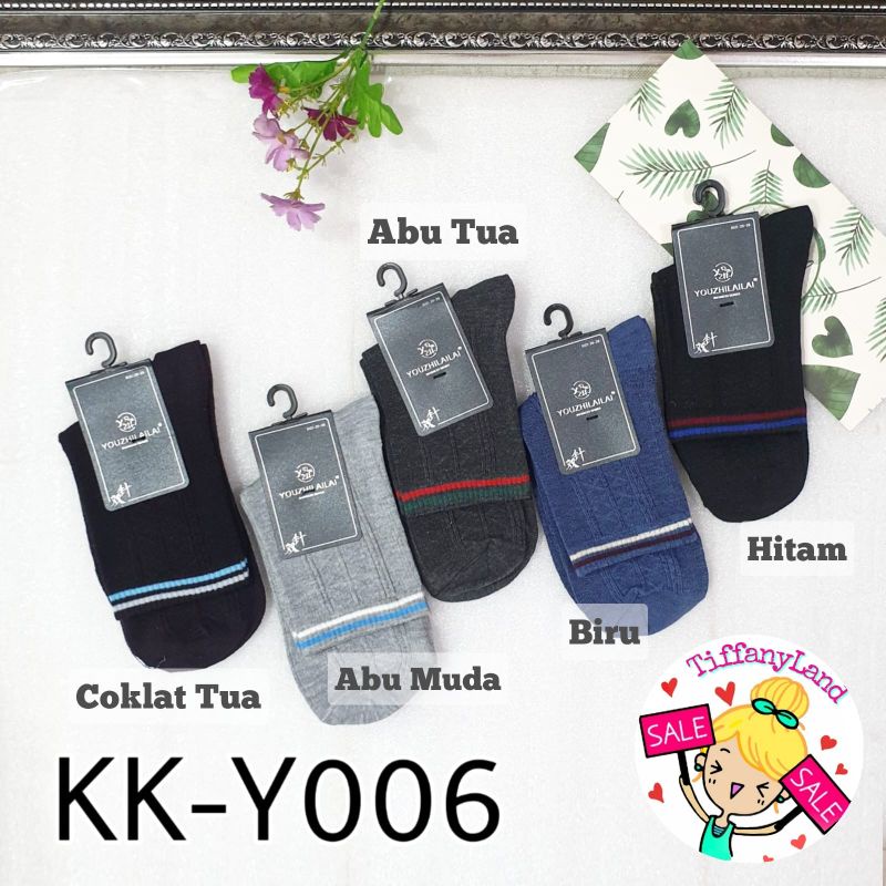 kaos kaki panjang pria katun kk Y006