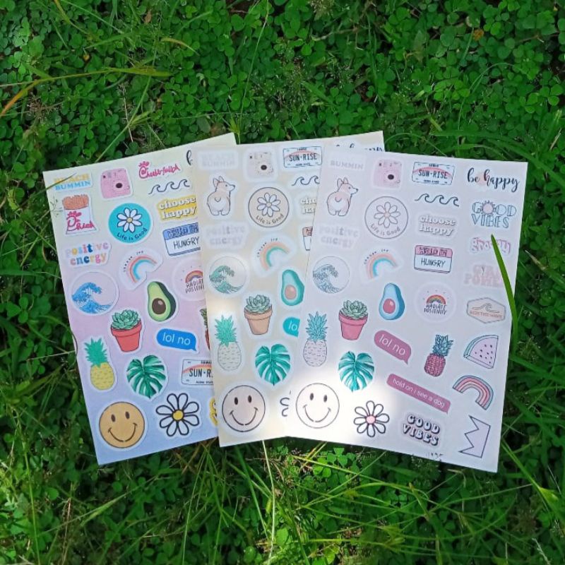 

#02 Stiker Aeshtetic Murah 1 Set