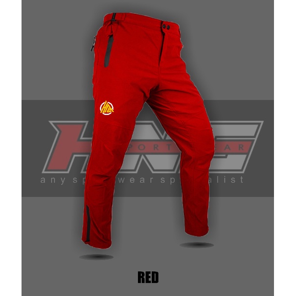 celana panjang sepeda mtb bmx pria outdoor pants-celana panjang sepda bmx mtb casual - merah