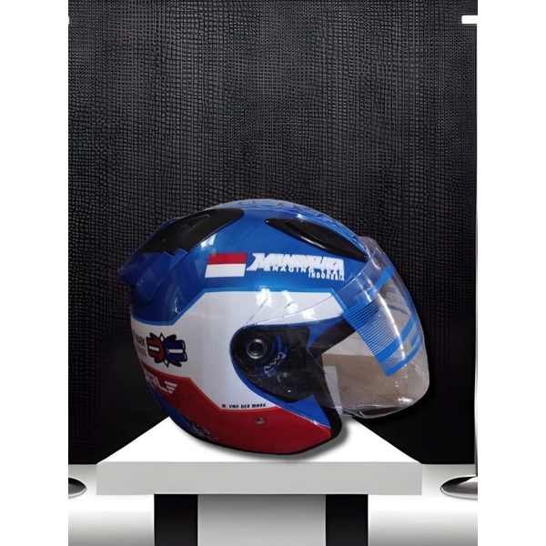 HELM HALF FACE MOTIF MANDALIKA