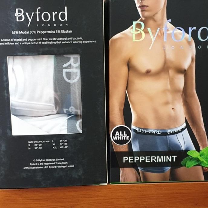 BOXER DALAM PRIA BYFORD PEPPERMINT 2IN1