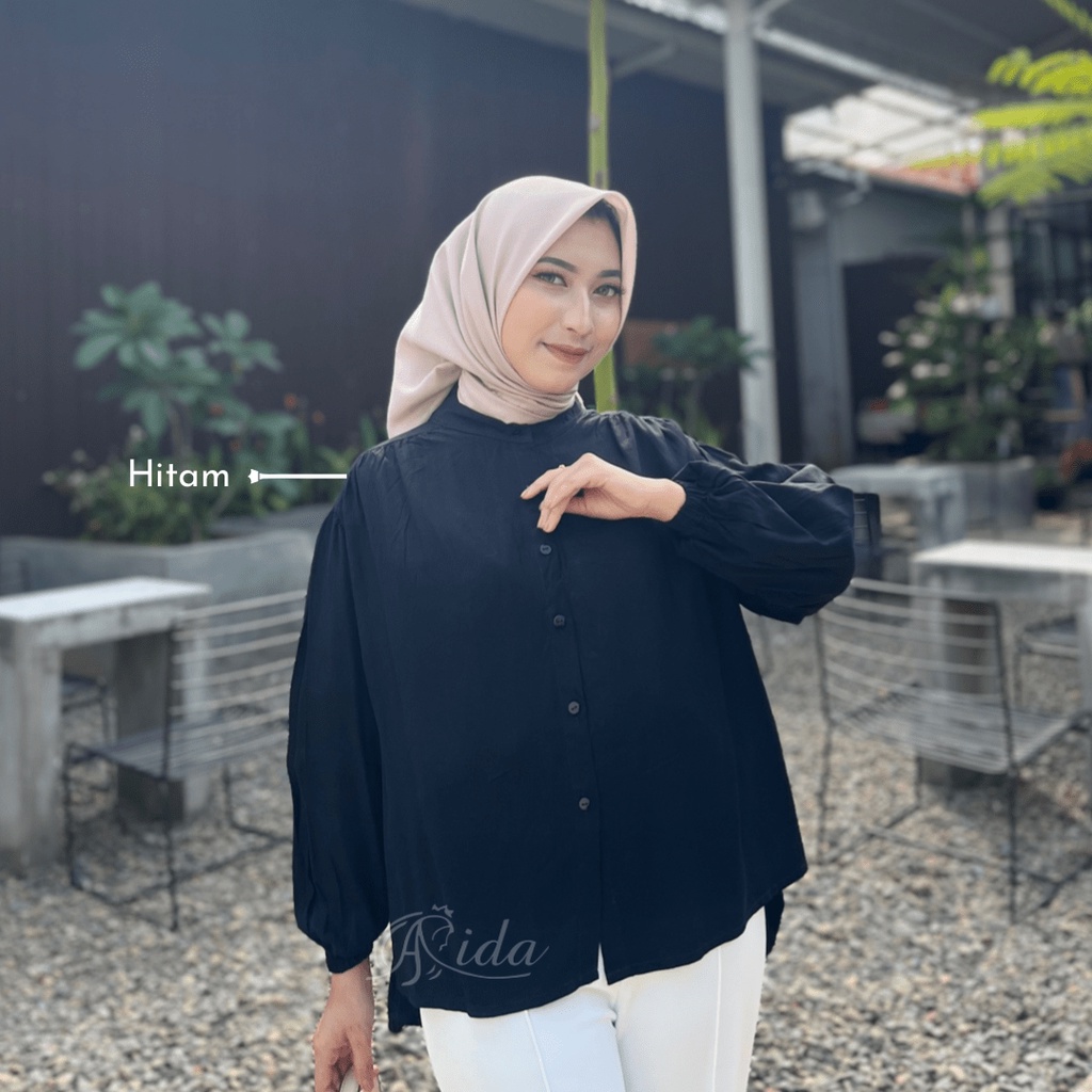 Lucca Blouse Kancing Belakang Premium HQ