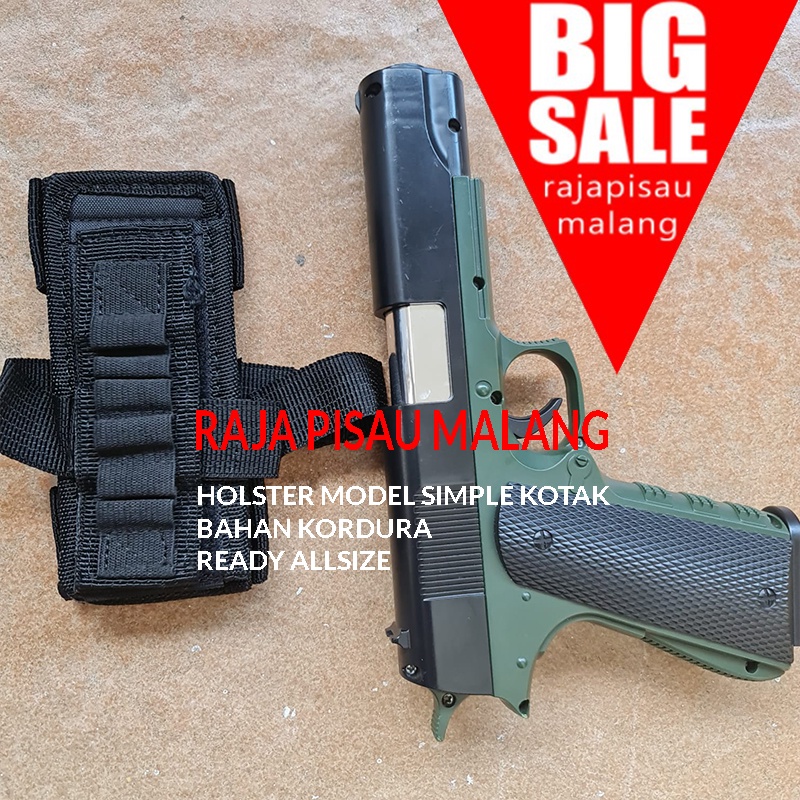 SARUNG PESTOL/HOLSTER PINGGANG BISA KANAN DAN KIRI TACTICAL MODEL SIMPEL SIMPLE
