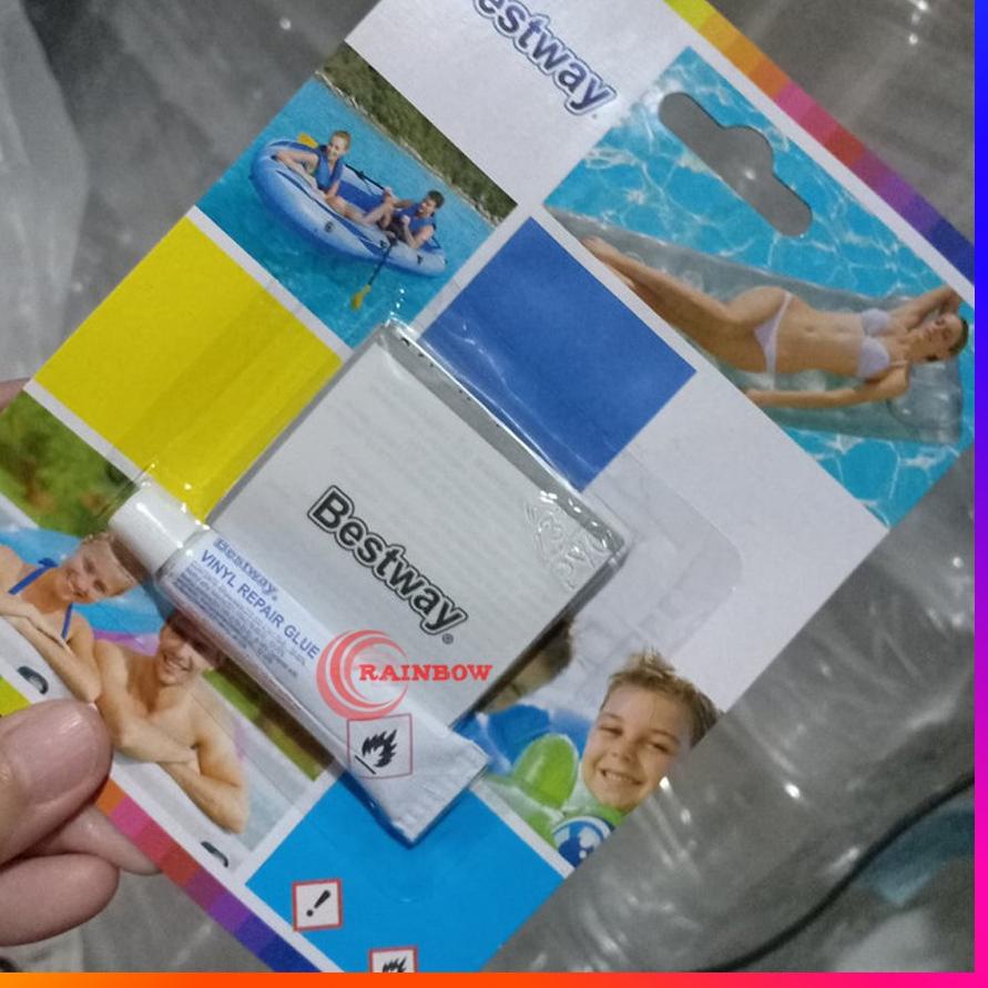 

SNT119 Bestway - Lem Tambal Ban Kolam Plastik Renang Anak Repair Kit Repair Kit / Lem Tambal Bestway Kasur |