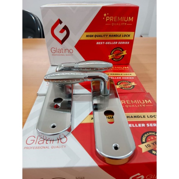 Kunci Pintu Besar Glatino GLT 180 / 1 Set Kunci Besar 25 cm / Handle Besar Glatino Gagang Bulat