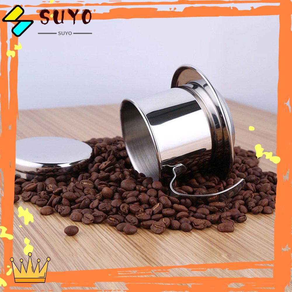 Suyo Stainless Steel New Moka Pots Mug Cangkir Drop Filter