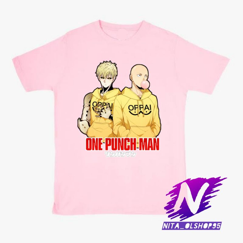 baju anak kaos anak saitama dan genos one punch man