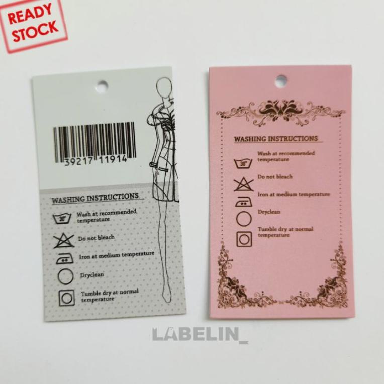

[PRODUK 70PCR] !!! PART-7 READY HangTag barcode hangtag label baju hangtag harga baju sisa ekspor branded KB0