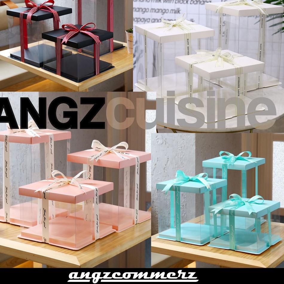 

ヵ TRANSPARENT CAKE BOX HANTARAN PERNIKAHAN ㊓