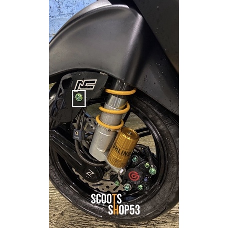 Baut titanium original gr5 gr5 big head Set cover fork/shock vespa sprint/primavera/s/lx