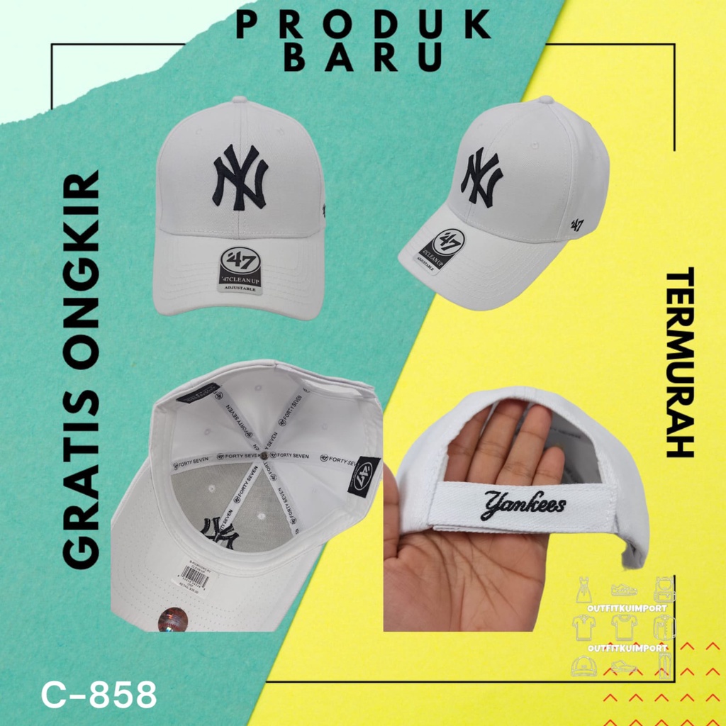 C-858 Topi 47 NY White Logo Black