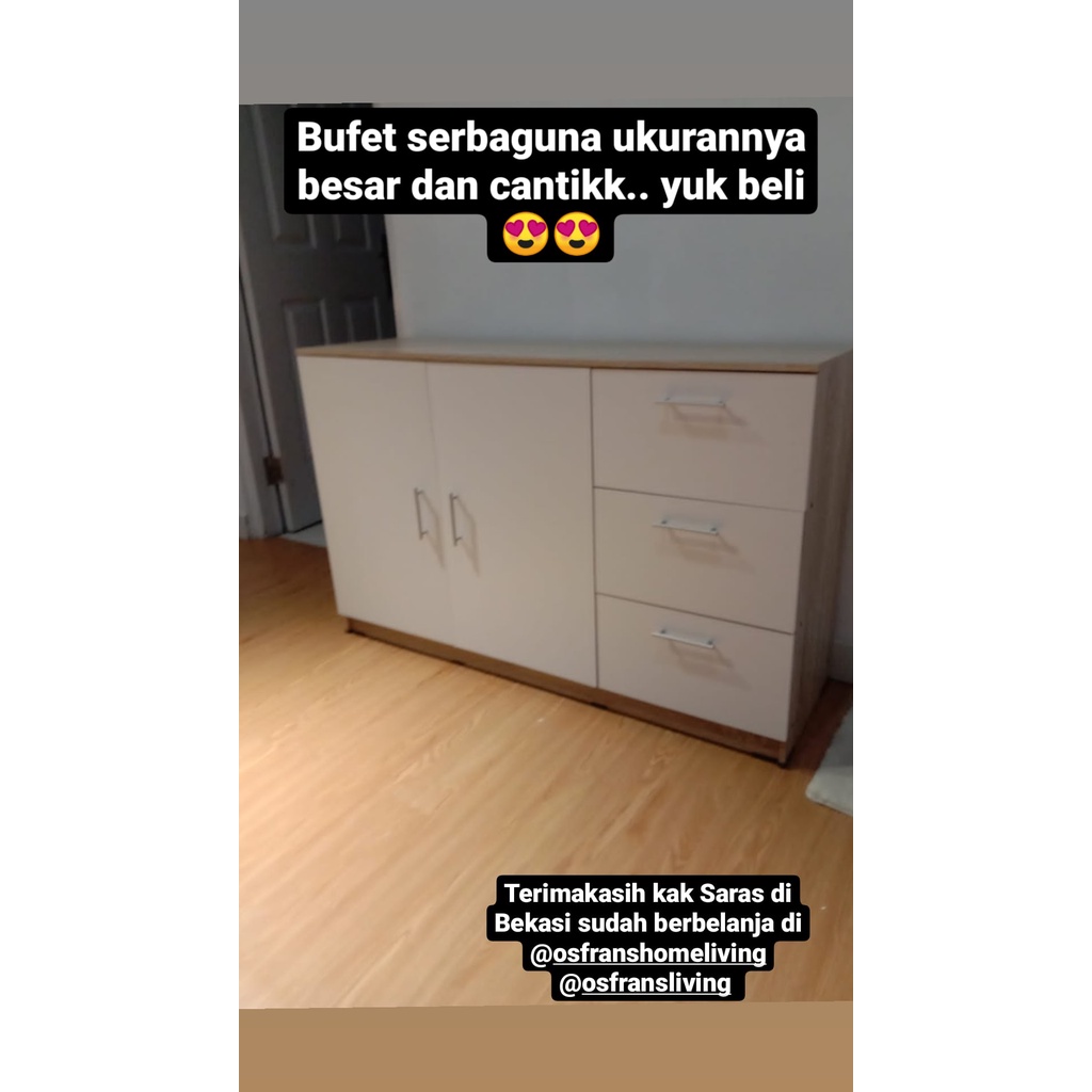 Rak Lemari Dapur Bufet Alba Baz SB 120 - KHUSUS JABODETABEK - ALBA SB120 ALBASB120 Buffet aruna sb121