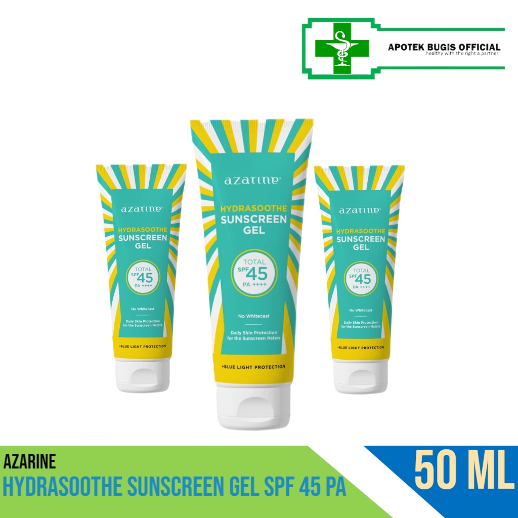 Azarine Hydrasoothe Sunscreen Gel SPF 45 PA++++ Size 50 ml