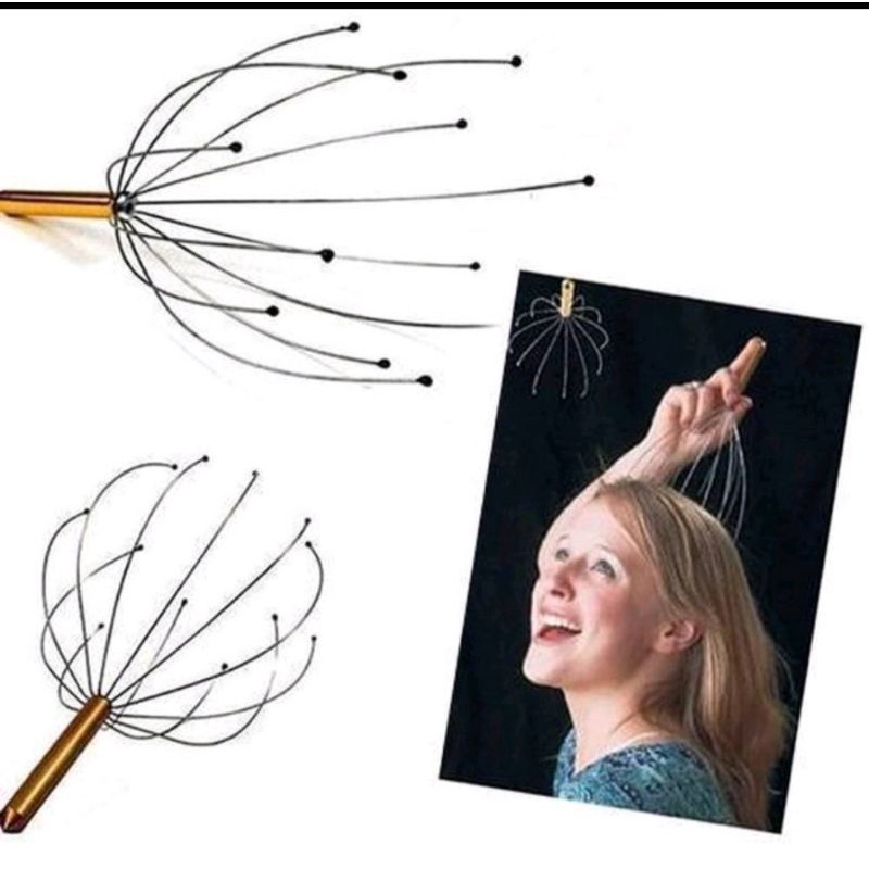 Alat pijat Reflexi kepala 12 titik akupuntur head massager