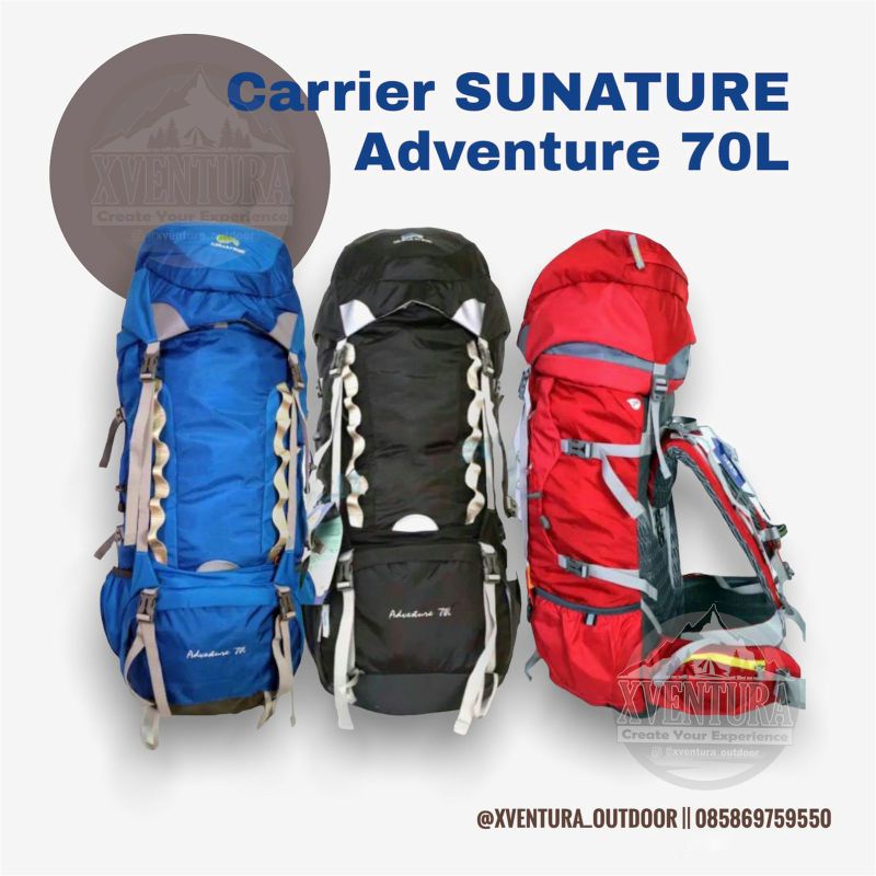 tas carrier sunature adventure 70L dan futura pro