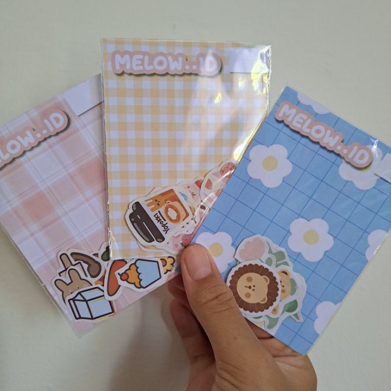

stiker pack melow..id,stiker lucu stiker imut stiker aesthetic bisa untuk hias catatan journal dll