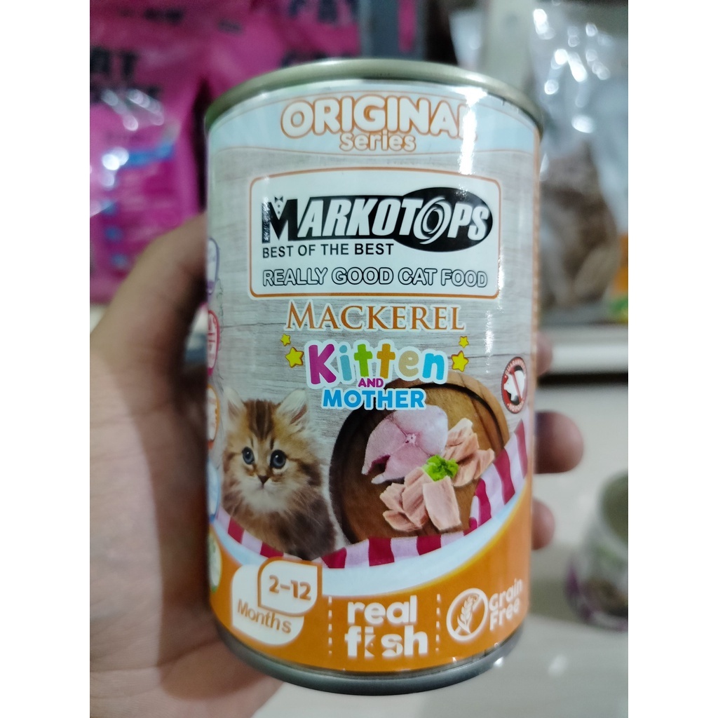 Makanan Kucing Basah Markotop Kitten & Mother Kaleng 400gr Wet Food Non Whiskas