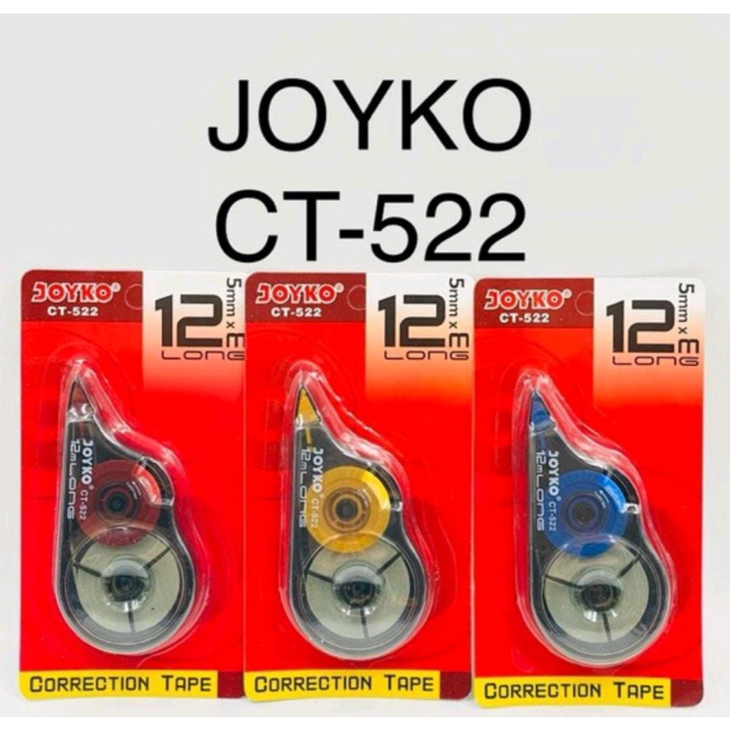 

Correction Tape / Tip-Ex Kertas Joyko CT-522 / CT 522