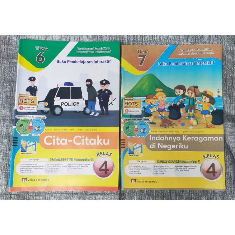 LKS Tematik Media Pressindo SD Kelas 4 Tema 6 dan 7 Semester 2 Kurtilas Revisi