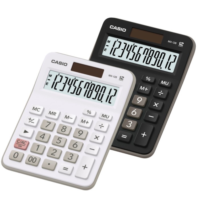 

KALKULATOR MEJA 12 DIGIT MX12B / DESKTOP CALCULATOR MX-12B CASIO #ORIGINAL
