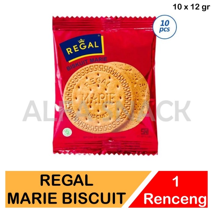 

Biskuit Marie Regal | Biscuit Kemasan Sachet (10 x 12 gram)