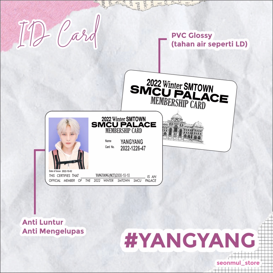 2022 Winter SMTOWN : SMCU PALACE INVITATION MEMBERSHIP CARD 2022  WAYV / WAY V