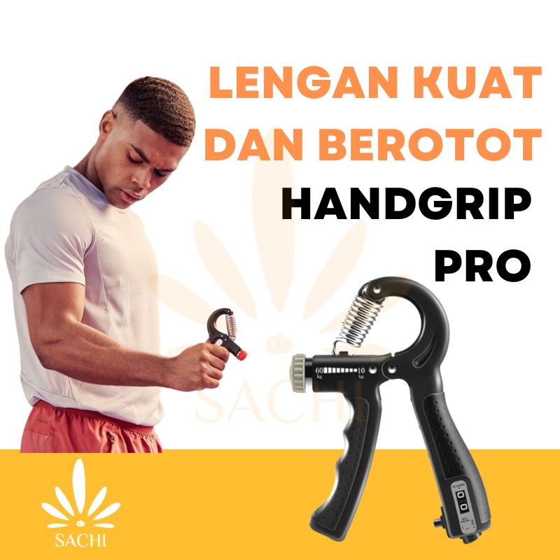 Handgrip Hand Grip Alat Latihan Penguat Pembesar Otot Lengan Tangan Jari Adjustable Power Alat Bantu Olahraga Taining Gym Fitnes Fitness Portable