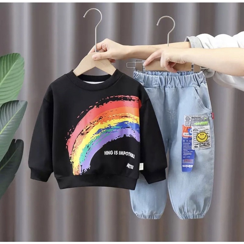 setelan anak celana panjang dan baju panjang anak 1-5 tahun harga grosir ardan