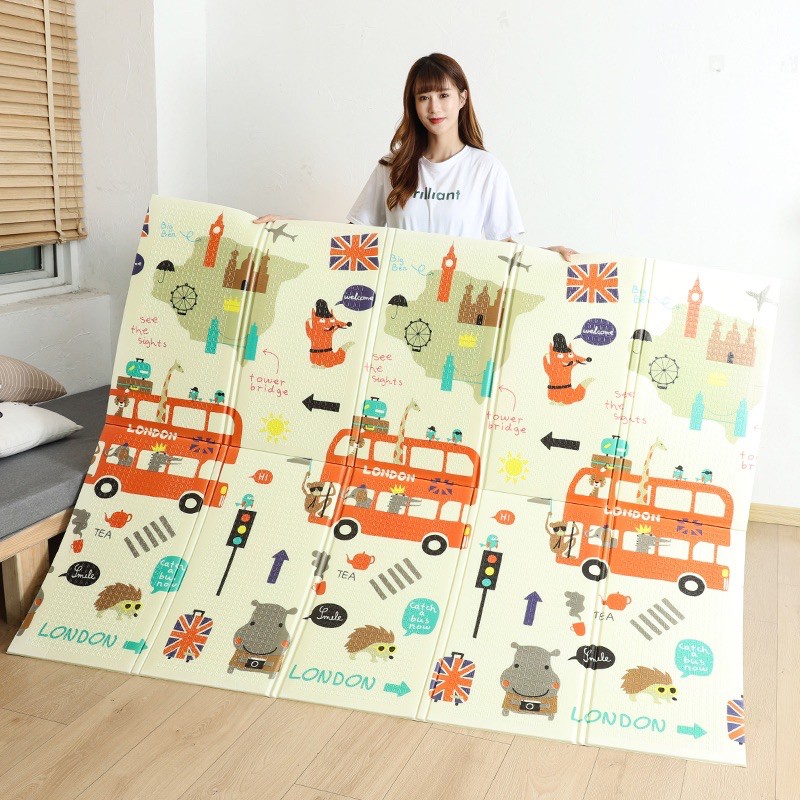 SPEEDS Karpet Lipat Playmat Bayi Karpet Bayi 180x200 cm Matras Bayi Playmat Foam Lipat