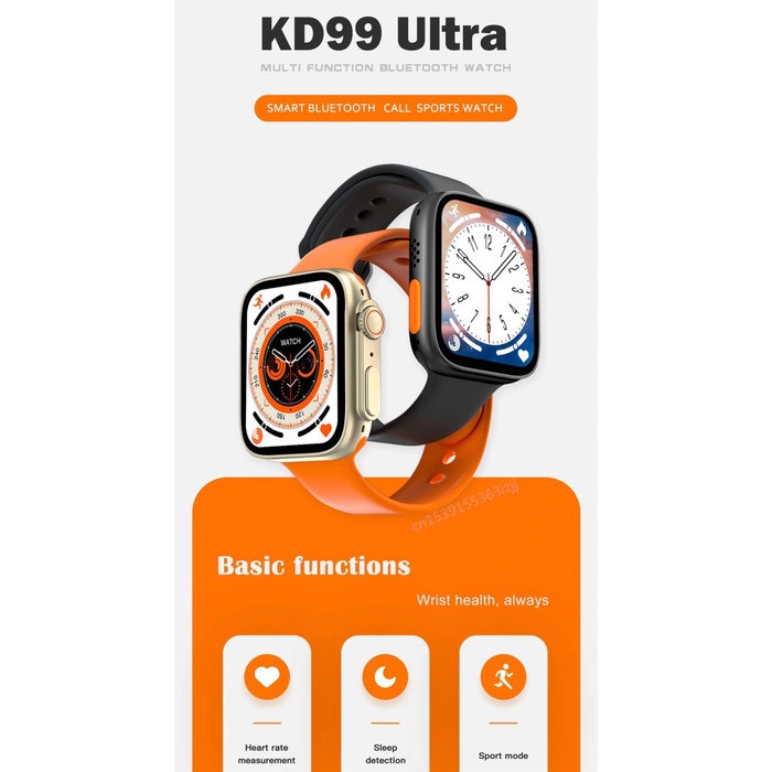 Smartwatch Ultra 8 tipe KD99 Ultra Smartwatch Alloy 1.99 Inch Apple Watch not z59 ultra