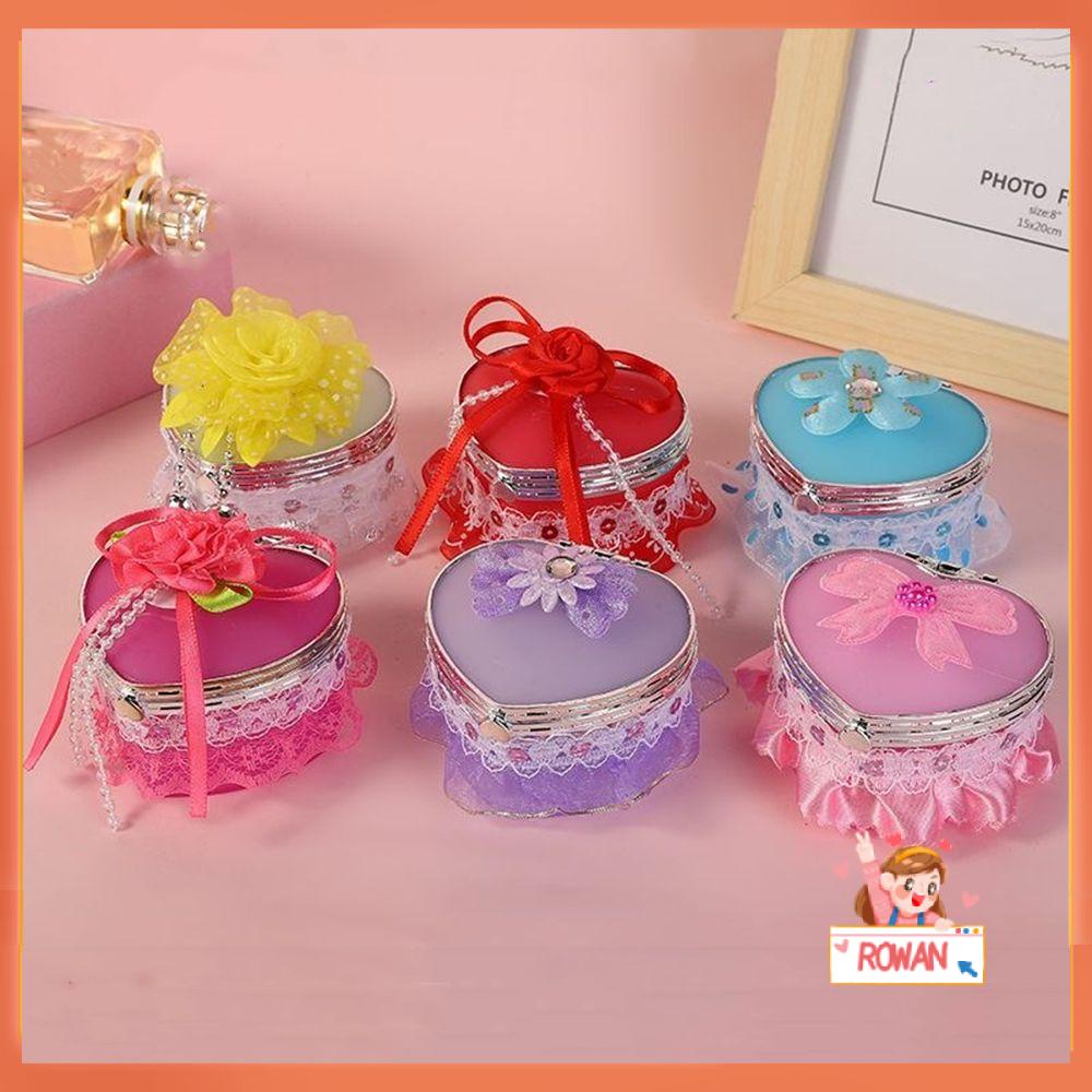 R-flower Kotak Penyimpanan Perhiasan Wanita Perempuan Travel Organizer Make Up Cermin Kosmetik Organizer