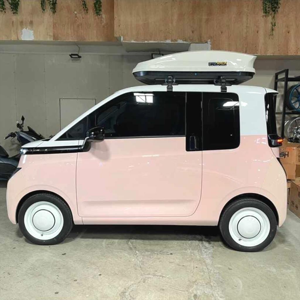 Paket Roof Box plus Crossbar Wuling Air EV Roofbox Cross Bar Otorack