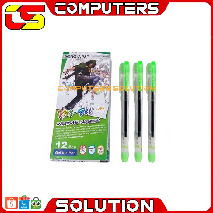 

Pulpen My Gel Yellow Green / KTK
