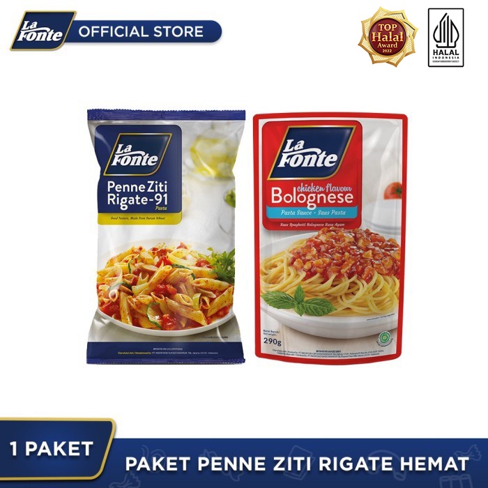 

La Fonte - Paket Siap Santap Penne Ziti Rigate Chicken Bolognese