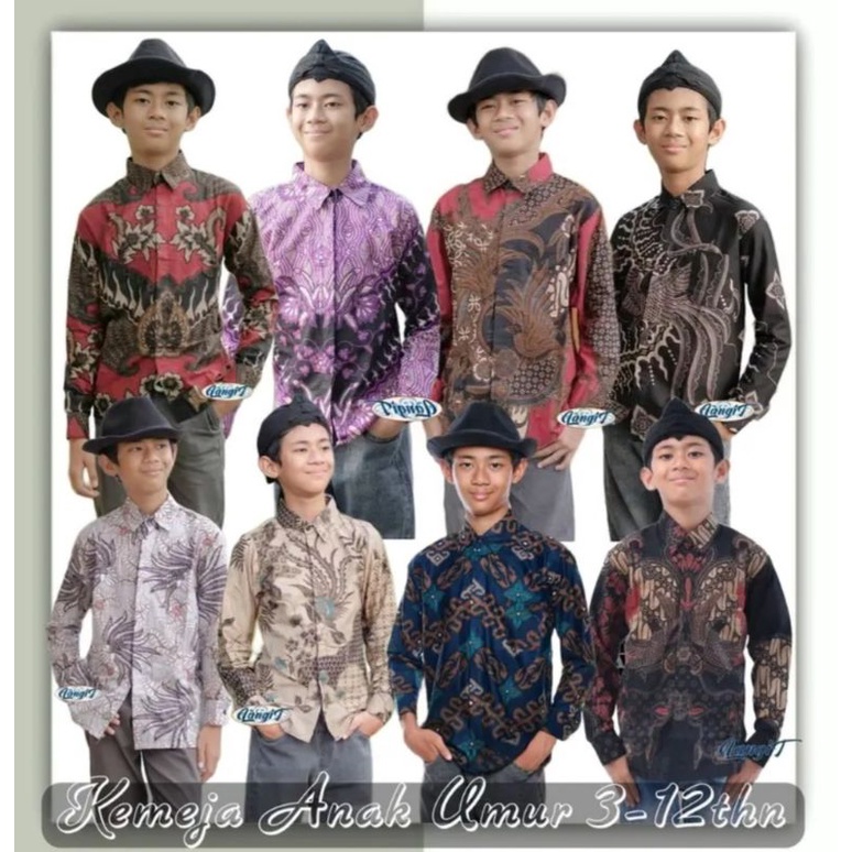 kemeja batik anak baju batik anak bahan katun prima halus