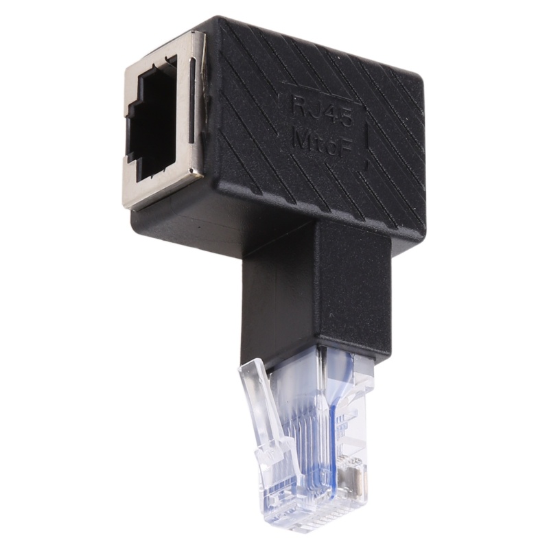 Btsg 90derajat Ethernet LAN RJ45 Male to Female Kanan/Kiri/Atas/Bawah/Sudut