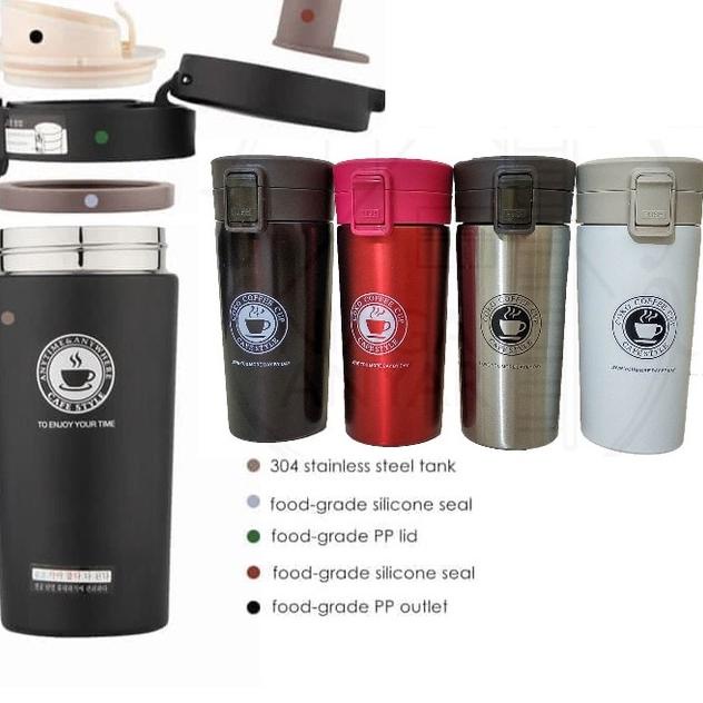Trend Thermos/Termos Kecil Mini Termos kopi Stainless Steel Vacum Tumbler 380ml . . . . . .