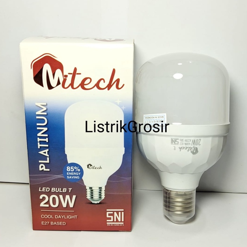 Capsule Lampu Led MITECH PLATINUM T Bulb 20w 20 Watt Bohlam Led Kapsul