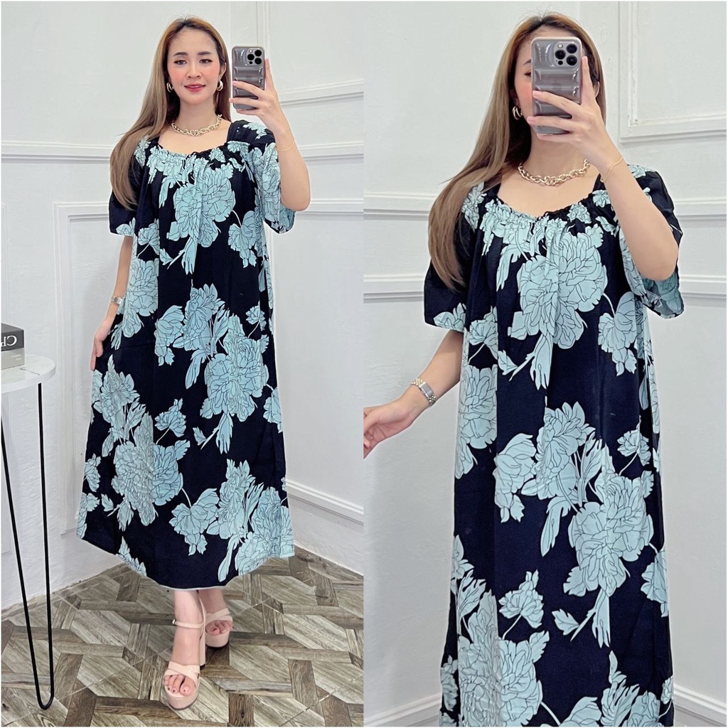 DASTER KEKINIAN VIRAL DASTER JUMBO LD 120 DRESS WANITA TERBARU