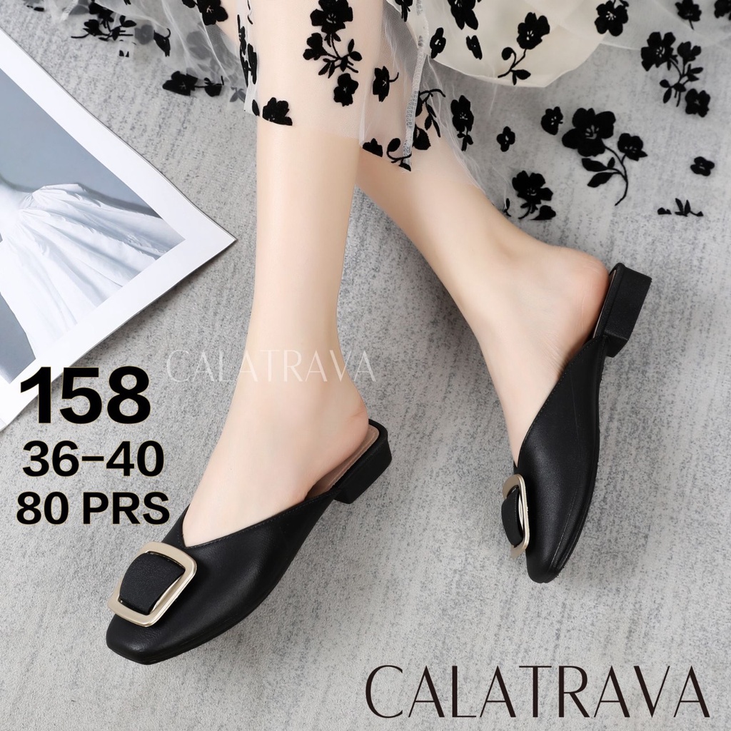 SEPATU SLOP MULES ELEGAN CALATRAVA 158