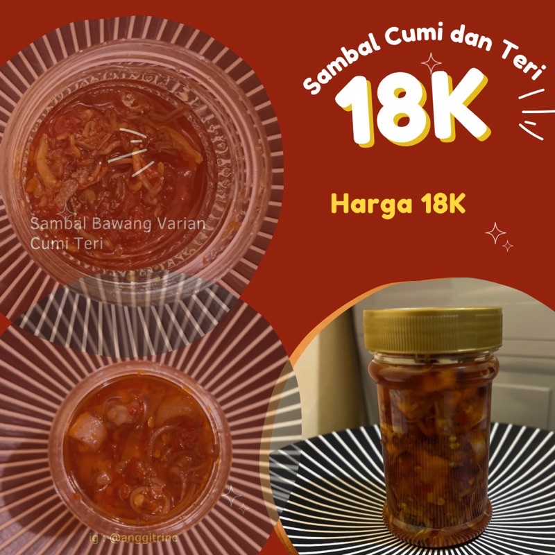 

sambal Cumi dan sambal Teri