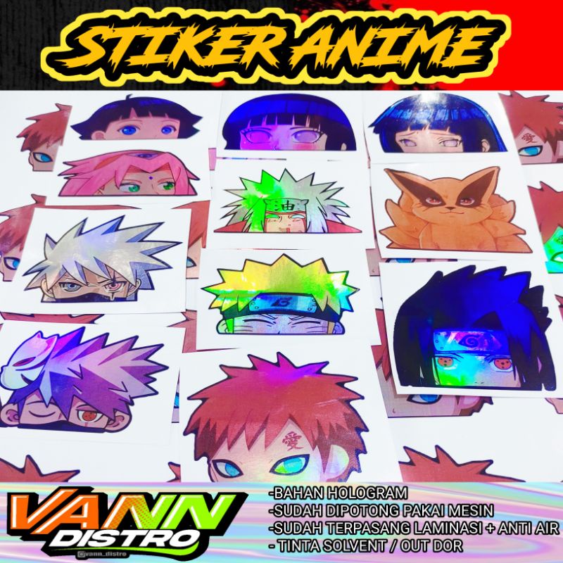 Stiker anime / stiker naruto / stiker kartun / stiker kata kata / stiker vir