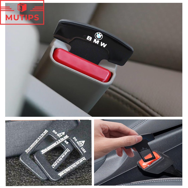 Bmw1/2pcs Klip Gesper Sabuk Pengaman Pengaman Mobil Metal Hard Plug Alarm Stopper Menghilangkan Suara Untuk Kinerja E90 F10 F30 E39 E60 X1 E84 F48 E36 E46 E30 F25 X3 E83 X5 F15