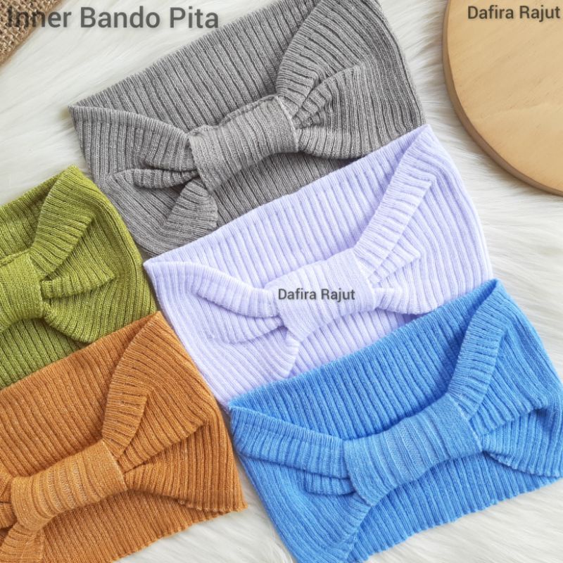 CIPUT RAJUT BANDANA PITA INER BANDO PITA DALEMAN KERUDUNG