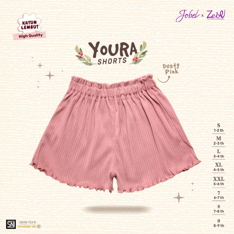 Jobel x Zebe Youra Shorts (1-9 tahun)