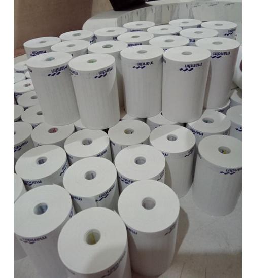 

Grosir KERTAS SETRUK THERMAL EDC MANDIRI 58mm x 40mm paket 1 pack isi 10 roll HR6;