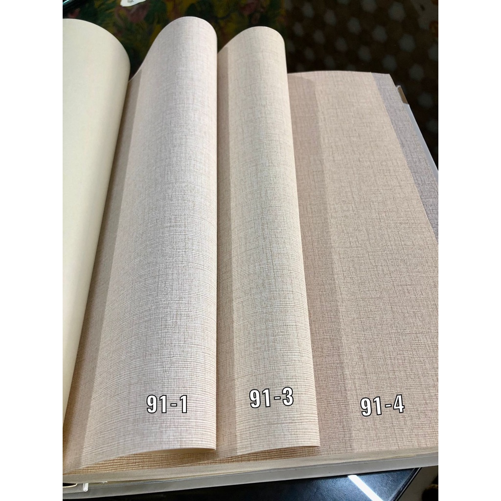 WALLPAPER DINDING POLOS CREAM CAT TEMBOK NATURAL NW